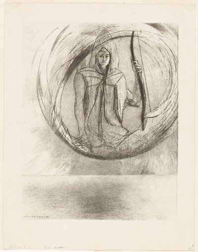 Och bortom, Astral Idol, Apotheosis, platta 2 av 6 av Odilon Redon