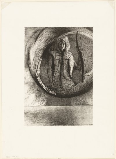 Och bortom, Astral Idol, Apotheosis, platta 2 av 6 av Odilon Redon