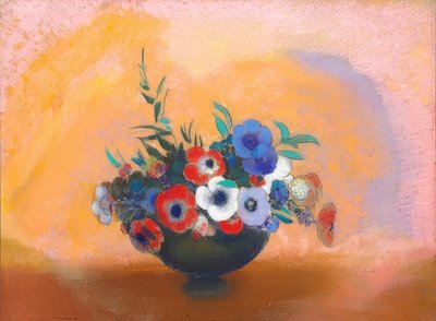 Anemonen (Anemonerna). Hm 1912 av Odilon Redon