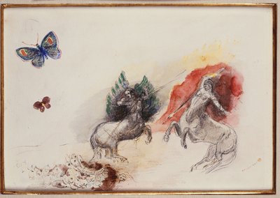 Slaget om kentaurerna av Odilon Redon