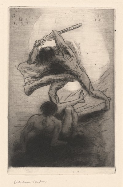 Kain och Abel av Odilon Redon
