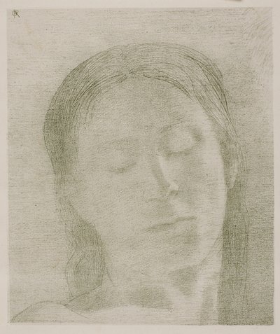 Stängda ögon av Odilon Redon