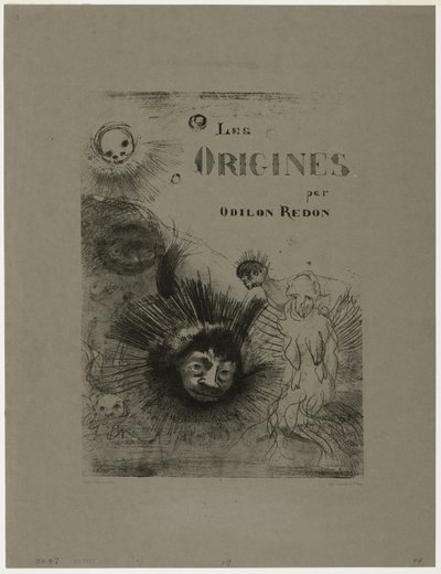 Omslag-Frontbild till Les Origines av Odilon Redon