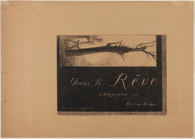 Omslag-Frontspegel, från In Dreams av Odilon Redon