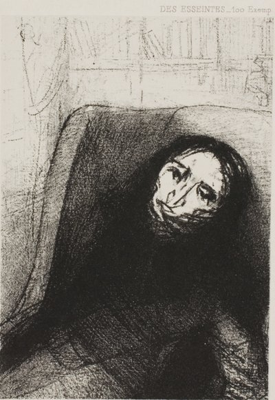 Des Esseintes, Frontispice for A Rebours av J.K. Huysmans av Odilon Redon