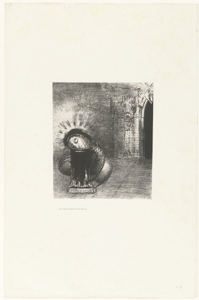 En lång pop färgen av blod ...une longue chrysalide couleur de sang... Tentation de Saint-Antoine (2) (serietitel) Temptation of Saint Anthony (serietitel) av Odilon Redon