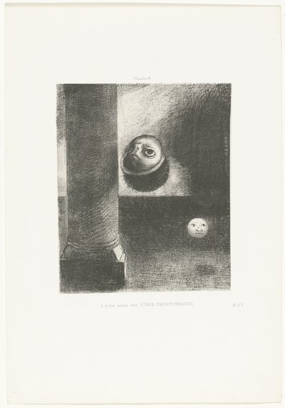 Det var även embryo wezens Det fanns också EMBRYONISKA VARELSER (titel på objekt) av Odilon Redon