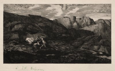 Rädsla, 1866. av Odilon Redon