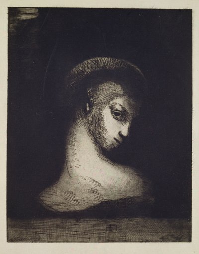 Kvinnligt huvud av Odilon Redon