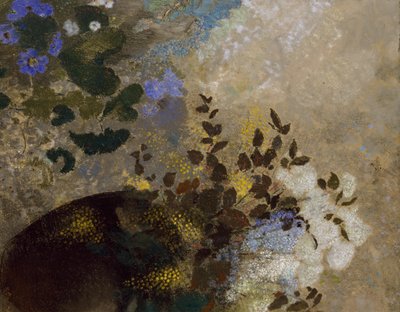 Blommor i en svart vas, c.1909-10 av Odilon Redon