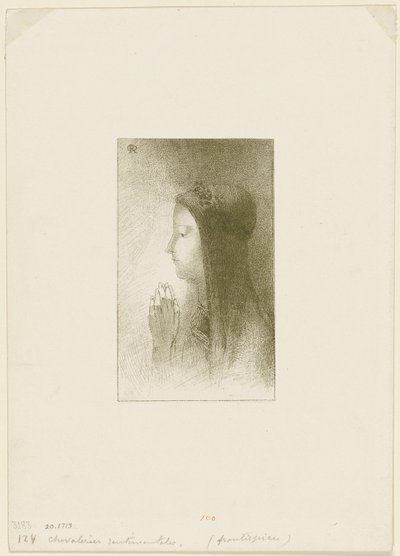 Frontispice för Chevalieres sentimentales av Ferdinand Hérold av Odilon Redon