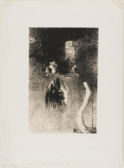 Frontispiece till Iwan Gilkins Damnation av konstnären av Odilon Redon