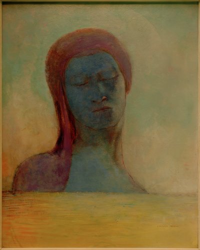Stängda ögon av Odilon Redon