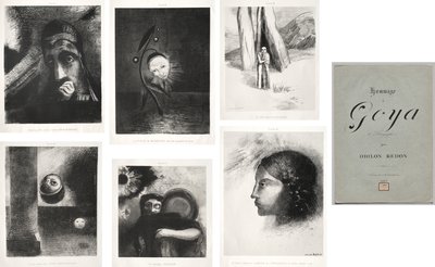 Homage till Goya av Odilon Redon