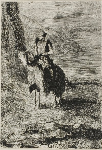 Ryttare som väntar av Odilon Redon