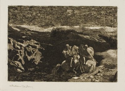 Ryttare i strid av Odilon Redon