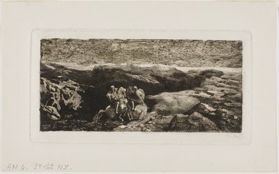 Ryttare i strid av Odilon Redon