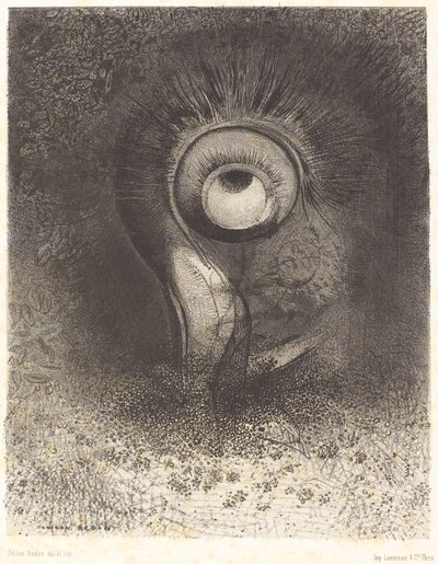 Det var kanske en första syn försökt i blomman av Odilon Redon