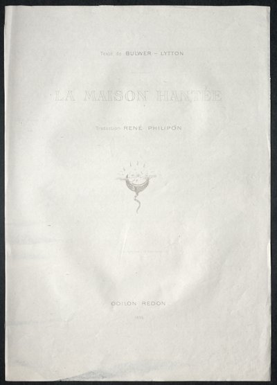 Spökhuset, 1896. av Odilon Redon