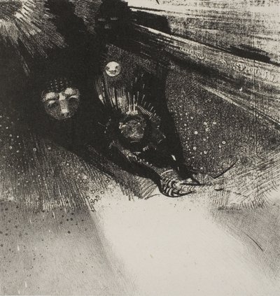 Larver So Bloodless and So Heeous, tallrik 5 av 6 av Odilon Redon