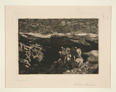 Ryttare i strid av Odilon Redon