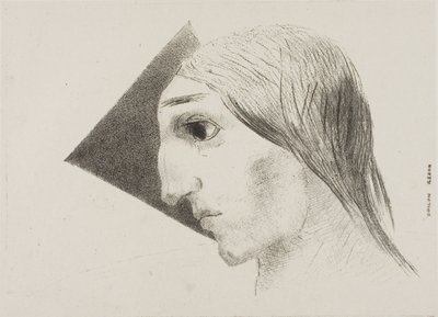 Madness, tallrik sex från To Edgar Poe av Odilon Redon