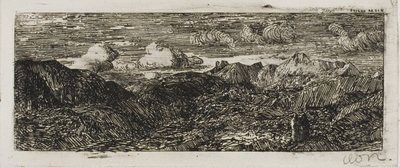 Bergslandskap av Odilon Redon