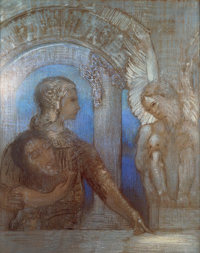 Mystisk riddare, av Odilon Redon (1840-1916) av Odilon Redon