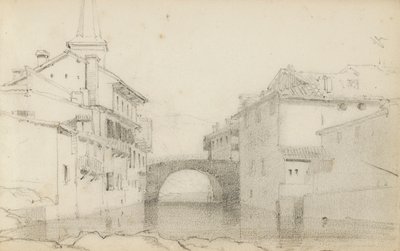 Sida från en skissbok, "Baskien" av Odilon Redon