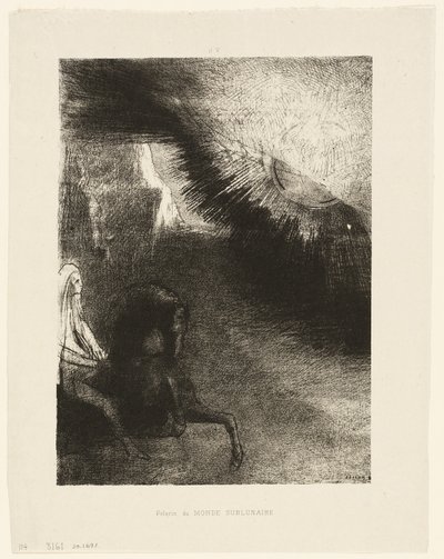 Pilgrim of the Sublunary World, skylt 5 av 6 av Odilon Redon