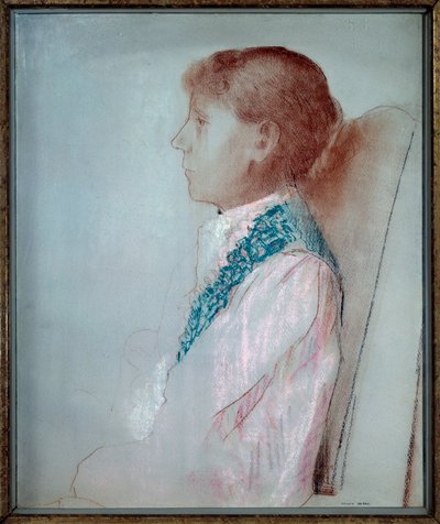 Porträtt av Madame Odilon Redon (1853-1923) 