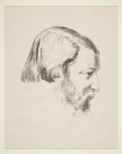 Porträtt av Paul S?rusier av Odilon Redon
