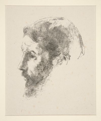 Porträtt av Pierre Bonnard av Odilon Redon