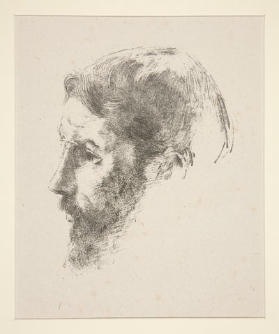 Porträtt av Pierre Bonnard av Odilon Redon