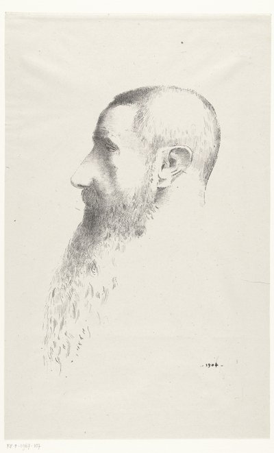 Porträtt av Roger Marx av Odilon Redon