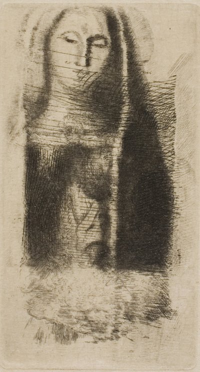 Prinsessan Maleine (Lilla Madonnan) av Odilon Redon