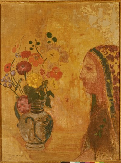 Profil av en kvinna av Odilon Redon