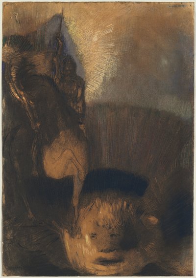 Sankt Georg och draken av Odilon Redon