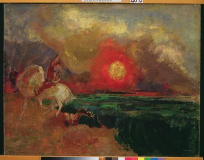 St George och draken av Odilon Redon