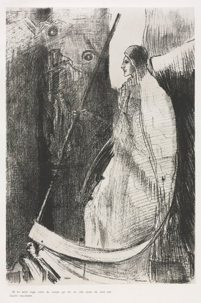 The Apocalypse of Saint John: And Another Angel Come Out of the Temple..., 1899. av Odilon Redon