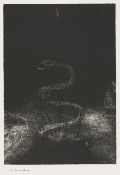 The Apocalypse of Saint John: And Bound Him a Thousand Years, 1899. av Odilon Redon