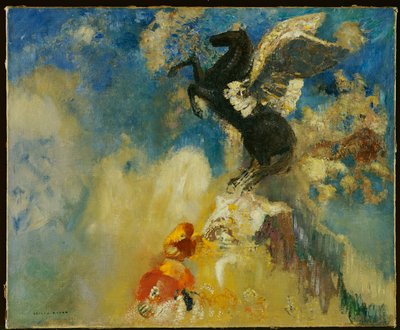 Den svarta Pegasus av Odilon Redon