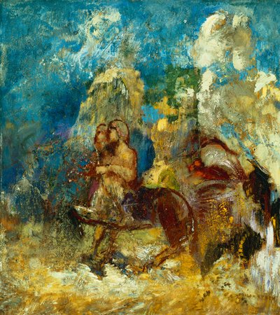Kentauren; Le Centaure, ca 1910 av Odilon Redon