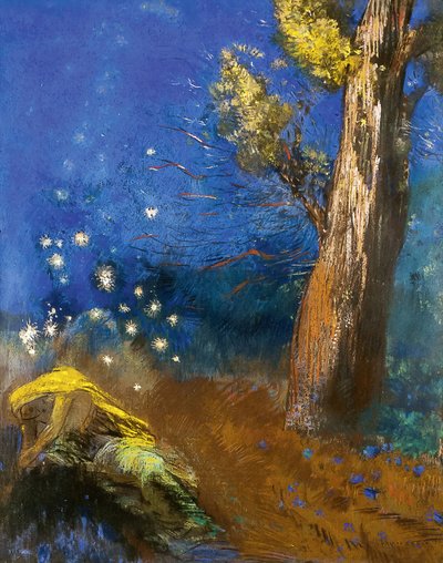 Buddhas död La Mort de Bouddha av Odilon Redon