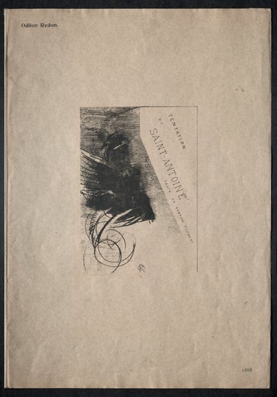 The Temptation of Saint Anthony First Series: Cover, 1888. av Odilon Redon