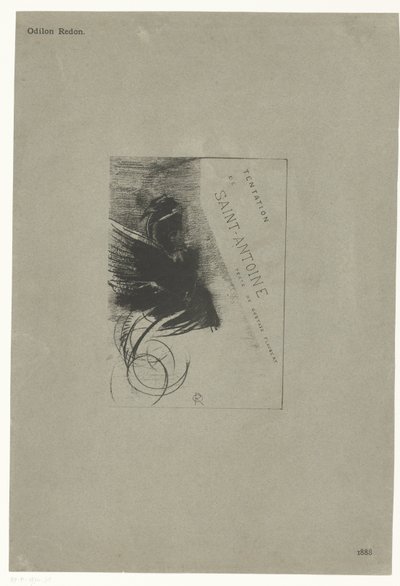 Titelsidan i en serie med frestelsen av Sankt Antonius Tentation de Saint-Antione texte de Gustave Flaubert (serietitel på objekt) Temptation of Saint Anthony (serietitel) av Odilon Redon