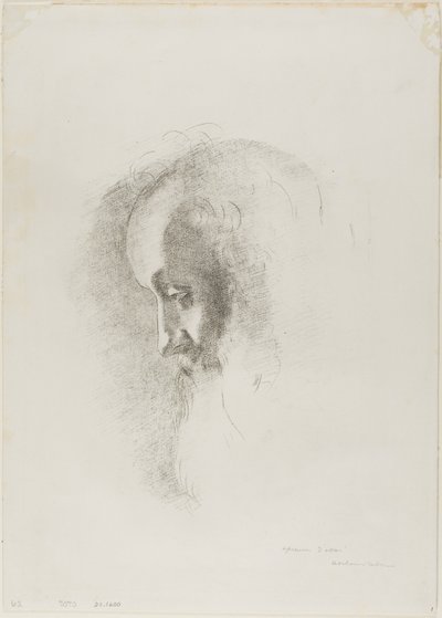 Till ålderdom, från natt av Odilon Redon
