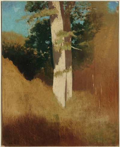 Träd med blå himmel av Odilon Redon