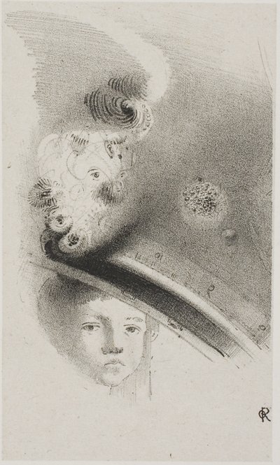Untitled Trial Lithograph av Odilon Redon