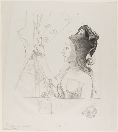 Untitled Trial Lithograph av Odilon Redon